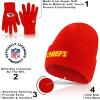 imageUltra Game Adults NFL Official 2 Pack Super Soft Winter Beanie Knit Hats with Warm Touch Screen GlovesTeam Color