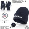 imageUltra Game Adults NFL Official 2 Pack Super Soft Winter Beanie Knit Hats with Warm Touch Screen GlovesTeam Color