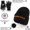 imageUltra Game Adults NFL Official 2 Pack Super Soft Winter Beanie Knit Hats with Warm Touch Screen GlovesTeam Color