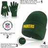 imageUltra Game Adults NFL Official 2 Pack Super Soft Winter Beanie Knit Hats with Warm Touch Screen GlovesTeam Color
