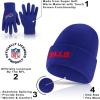 imageUltra Game Adults NFL Official 2 Pack Super Soft Winter Beanie Knit Hats with Warm Touch Screen GlovesTeam Color