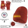 imageUltra Game Adults NFL Official 2 Pack Super Soft Winter Beanie Knit Hats with Warm Touch Screen GlovesTeam Color
