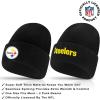 imageUltra Game Adults NFL Official 2 Pack Super Soft Winter Beanie Knit Hats with Warm Touch Screen GlovesTeam Color