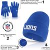imageUltra Game Adults NFL Official 2 Pack Super Soft Winter Beanie Knit Hats with Warm Touch Screen GlovesTeam Color