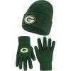 imageUltra Game Adults NFL Official 2 Pack Super Soft Winter Beanie Knit Hats with Warm Touch Screen GlovesTeam Color