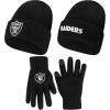 imageUltra Game Adults NFL Official 2 Pack Super Soft Winter Beanie Knit Hats with Warm Touch Screen GlovesTeam Color