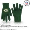 imageUltra Game Adults NFL Official 2 Pack Super Soft Winter Beanie Knit Hats with Warm Touch Screen GlovesTeam Color