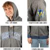 imageUltra Game Mens NBA Official Super Soft Driver Full Zip Hoodie Jacket SweatshirtHeather Charcoal
