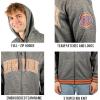imageUltra Game Mens NBA Official Super Soft Driver Full Zip Hoodie Jacket SweatshirtHeather Charcoal