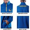 imageUltra Game Mens NBA Official Super Soft Quarter Zip Sweatshirt with Zipper PocketsTeam Color