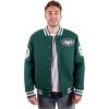 imageUltra Game Mens NFL Official Classic Varsity Coaches Jacket CoatTeam Color