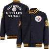 imageUltra Game Mens NFL Official Classic Varsity Coaches Jacket CoatTeam Color