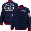 imageUltra Game Mens NFL Official Classic Varsity Coaches Jacket CoatTeam Color