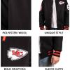 imageUltra Game Mens NFL Official Classic Varsity Coaches Jacket CoatTeam Color