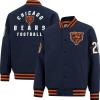 imageUltra Game Mens NFL Official Classic Varsity Coaches Jacket CoatTeam Color