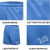 imageUltra Game Mens NFL Official Super Soft Mesh Active Training ShortsTeam Color 2