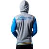 imageUltra Game NFL Mens Super Soft Fleece Full Zip Hoodie Varsity SweatshirtHeather Gray