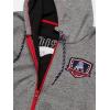 imageUltra Game NFL Mens Super Soft Fleece Full Zip Hoodie Varsity SweatshirtHeather Gray