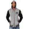 imageUltra Game NFL Mens Super Soft Fleece Full Zip Hoodie Varsity SweatshirtHeather Gray