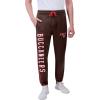 imageUltra Game NFL Official Adults Active Super Soft Fleece Game Day Jogger SweatpantsTeam Color Stripe