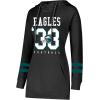 imageUltra Game Womens NFL Official Supremely Soft Tunic Sweatshirt HoodieBlack