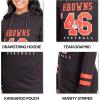 imageUltra Game Womens NFL Official Supremely Soft Tunic Sweatshirt HoodieBlack