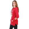 imageUltra Game Womens NFL Official Supremely Soft Tunic Sweatshirt HoodieRed