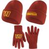 imageUltra Game Youth NFL Official 2 Pack Super Soft Winter Beanie Knit Hats with Warm Touch Screen Gloves  Boys ampamp GirlsTeam Color