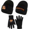 imageUltra Game Youth NFL Official 2 Pack Super Soft Winter Beanie Knit Hats with Warm Touch Screen Gloves  Boys ampamp GirlsTeam Color