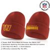 imageUltra Game Youth NFL Official 2 Pack Super Soft Winter Beanie Knit Hats with Warm Touch Screen Gloves  Boys ampamp GirlsTeam Color
