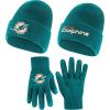 imageUltra Game Youth NFL Official 2 Pack Super Soft Winter Beanie Knit Hats with Warm Touch Screen Gloves  Boys ampamp GirlsTeam Color