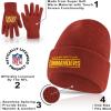 imageUltra Game Youth NFL Official 2 Pack Super Soft Winter Beanie Knit Hats with Warm Touch Screen Gloves  Boys ampamp GirlsTeam Color