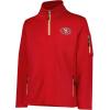imageUltra Game mens Nfl Official Quarterzip Fleece Pullover Sweatshirt With Zipper PocketsTeam Color Updated