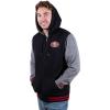 imageUltra Game Mens NFL Official Ultimate Full Zip Varsity Hoodie Sweatshirt JacketTeam Color Black