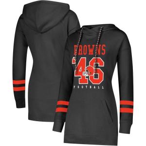 imageUltra Game Womens NFL Official Supremely Soft Tunic Sweatshirt HoodieBlack