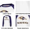 imageUltra Game Adults NFL Official Super Soft Raglan Baseball Long Sleeve TShirt2024 Edition