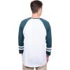 imageUltra Game Adults NFL Official Super Soft Raglan Baseball Long Sleeve TShirtWhite