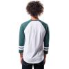imageUltra Game Adults NFL Official Super Soft Raglan Baseball Long Sleeve TShirtWhite