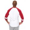 imageUltra Game Adults NFL Official Super Soft Raglan Baseball Long Sleeve TShirtWhite