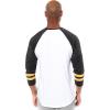 imageUltra Game Adults NFL Official Super Soft Raglan Baseball Long Sleeve TShirtWhite