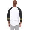 imageUltra Game Adults NFL Official Super Soft Raglan Baseball Long Sleeve TShirtWhite