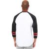 imageUltra Game Adults NFL Official Super Soft Raglan Baseball Long Sleeve TShirtWhite