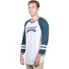imageUltra Game Adults NFL Official Super Soft Raglan Baseball Long Sleeve TShirtWhite