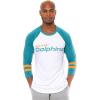imageUltra Game Adults NFL Official Super Soft Raglan Baseball Long Sleeve TShirtWhite