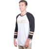 imageUltra Game Adults NFL Official Super Soft Raglan Baseball Long Sleeve TShirtWhite