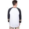 imageUltra Game Adults NFL Official Super Soft Raglan Baseball Long Sleeve TShirtWhite