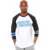 imageUltra Game Adults NFL Official Super Soft Raglan Baseball Long Sleeve TShirtWhite