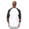 imageUltra Game Adults NFL Official Super Soft Raglan Baseball Long Sleeve TShirtWhite