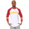 imageUltra Game Adults NFL Official Super Soft Raglan Baseball Long Sleeve TShirtWhite