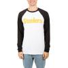 imageUltra Game Adults NFL Official Super Soft Raglan Baseball Long Sleeve TShirtWhite Updated